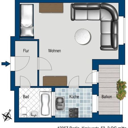 Singlewohnung mit modernem Bad - Photo 3
