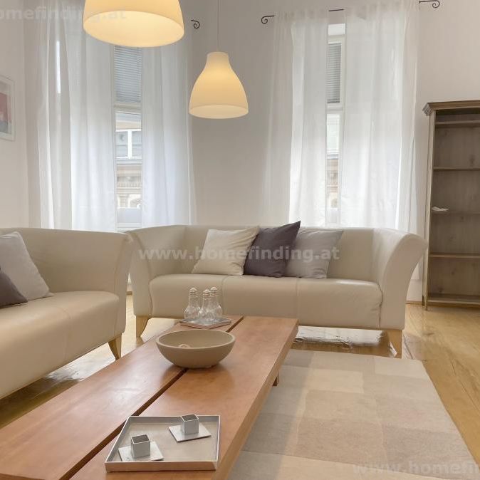 expat flat: möblierte 4-Zimmerwohnung (2 Schlafzimmer) nahe Mariahilfer Straße - Foto 1