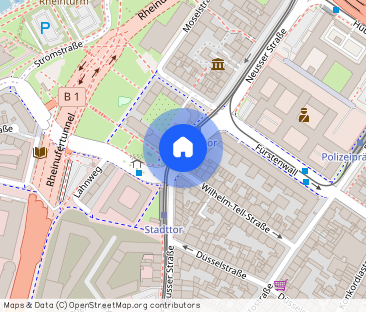 Zentrale Altenwohnung mit Blick auf den Rheinturm in Düsseldorf Unt... - Photo 1