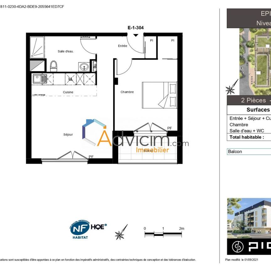 T 2 NEUF avec 2 parkings - Photo 2