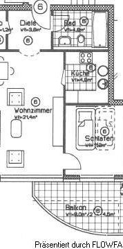 Gemütliche 2 Zimmerwohnung in Zentrumslage mit Balkon - Photo 1