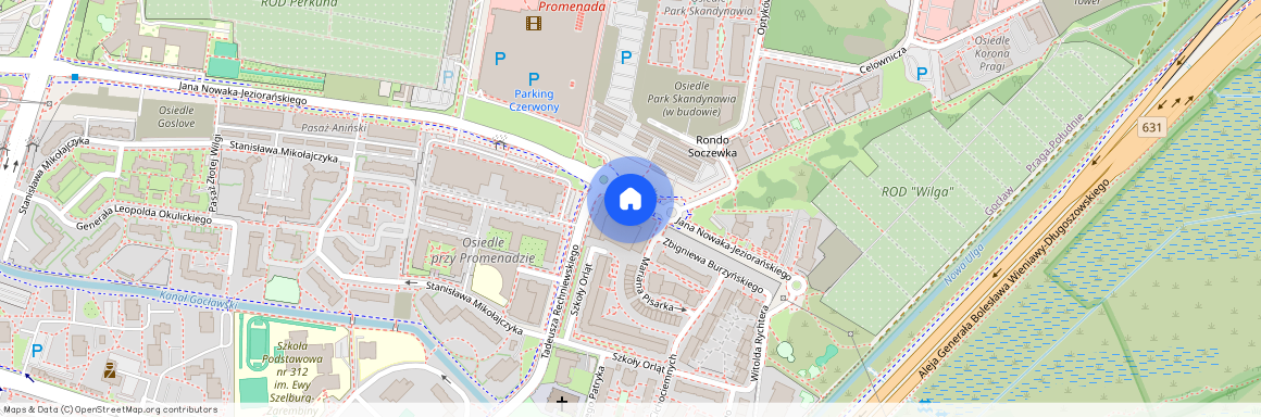 ul. Jana Nowaka-Jeziorańskiego 7, Gocław, Praga-Południe, Warszawa, mazowieckie