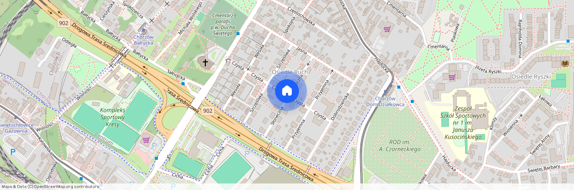 ul. Słoneczna, Centrum, Chorzów, śląskie