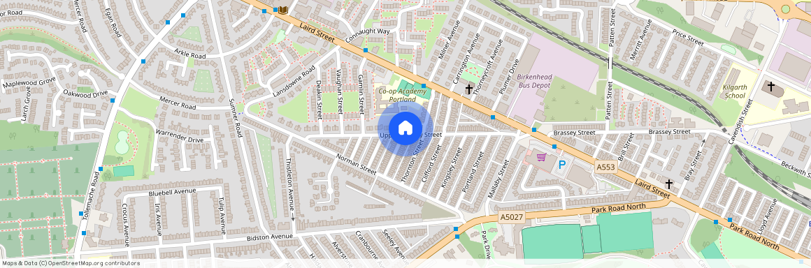 Upper Brassey Street, Birkenhead, Wirral, Merseyside, CH41