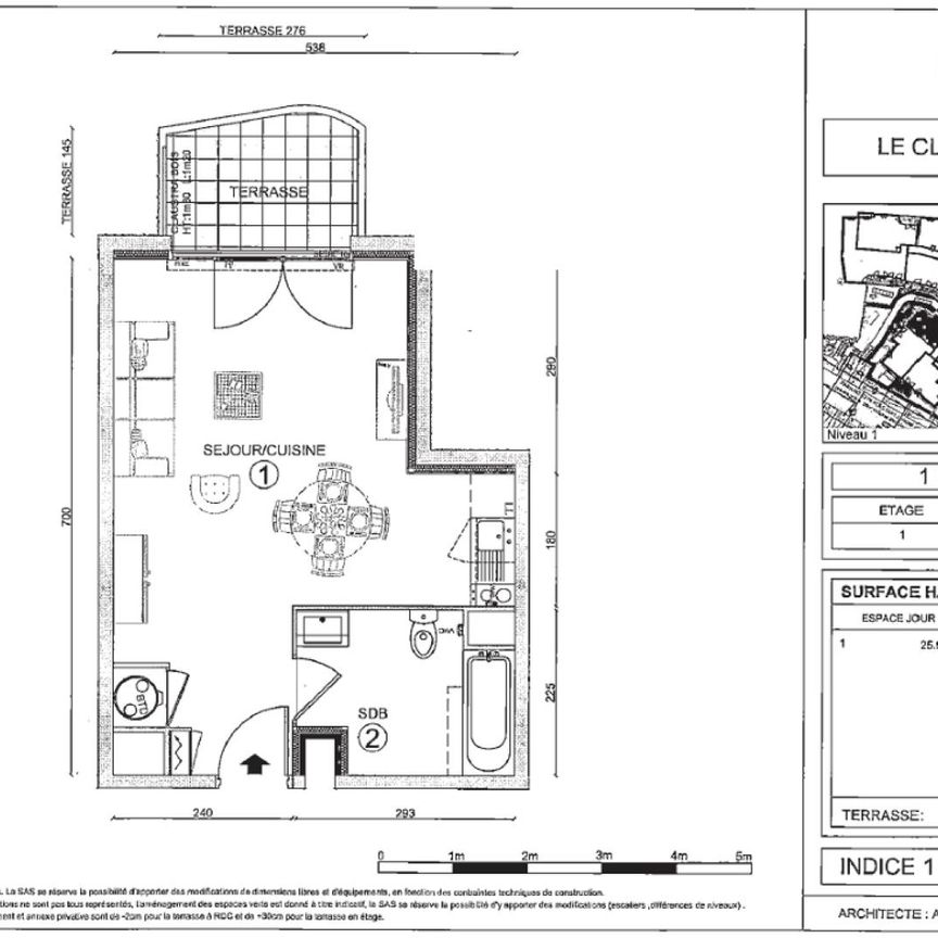 location Appartement T1 DE 31.65m² À OSNY - Photo 2