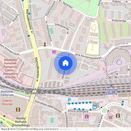 ul. Henryka Sienkiewicza, 1000-Lecia, Rzeszów, podkarpackie