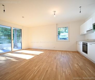 mit Grünblick: westseitige Loggia/Balkon, Garage möglich - befristet - Photo 1