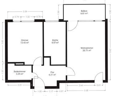 Pronájem bytu 2+1 • 55 m² bez realitkyFürstenwalder Straße 2, , Dol... - Photo 3