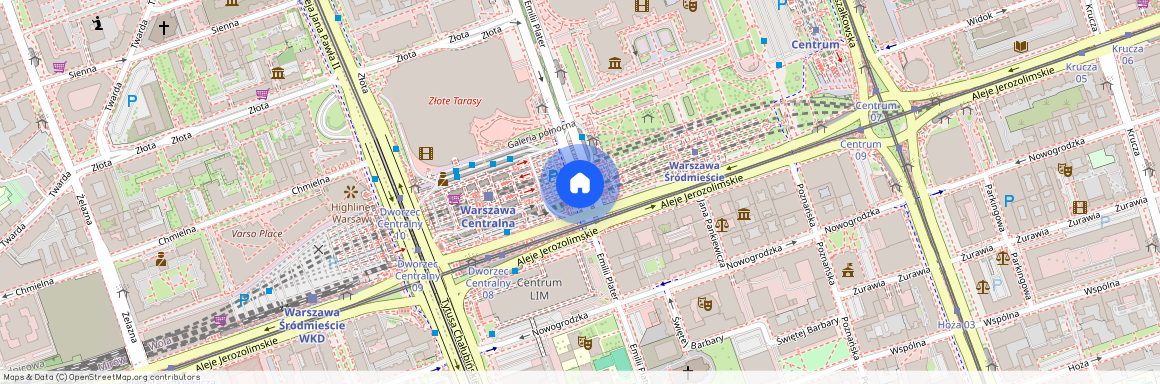 Warszawa, Śródmieście, Plater, Emilii