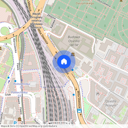 ul. Wita Stwosza, Przedmieście Warszawskie, Stare Miasto, Kraków, małopolskie