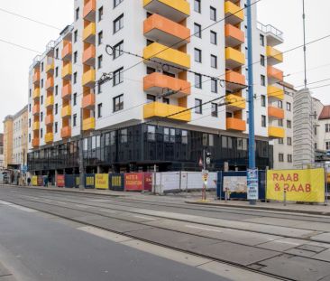 Hofseitige 2-Zimmerwohnung mit großer Terrasse! Kühlung! U6 Florids... - Foto 4