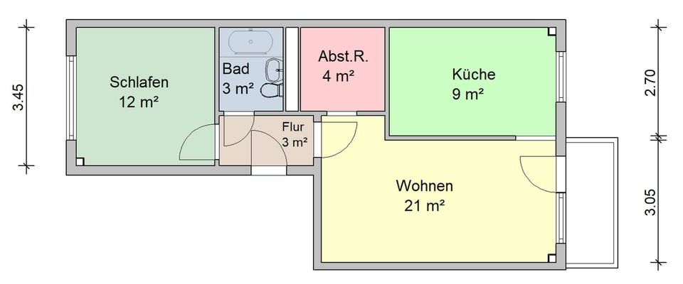 Unser Angebot: 2-Raum-Wohnung zum Verlieben! - Foto 1