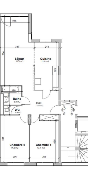 Appartement de 4 pièces au 1er étage - Foto 1