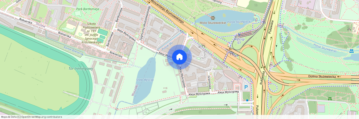 Mokotów, al. Wyścigowa, Służew, Warszawa