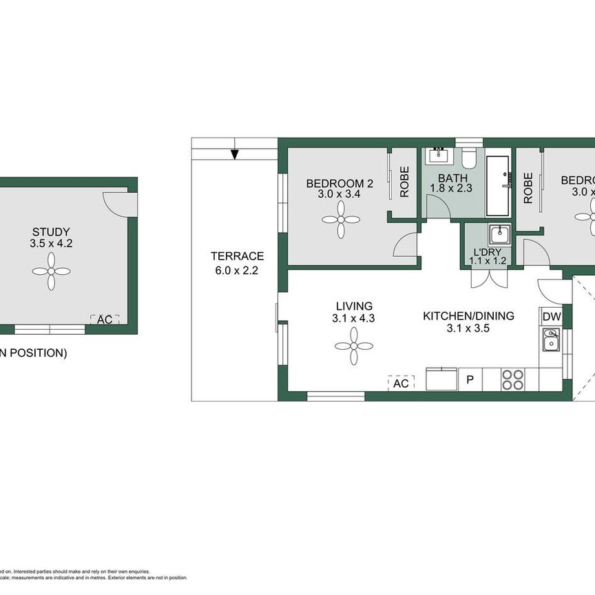 Brand New Two Bedroom Granny Flat With a Separate Study Room - Photo 1