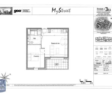 Appartement à louer 2 pièces 39.23m² - Photo 1