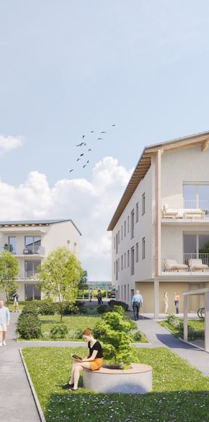 Erstbezug - Lichtdurchflutete 4-Zimmer-Wohnung im Obergeschoss mit Balkon - Photo 1