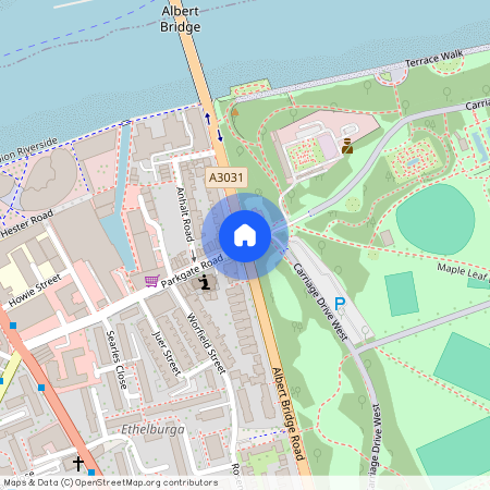 St Mary Le Park, Albert Bridge Road, ..., London