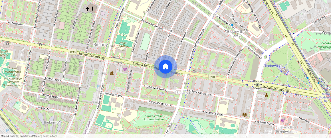 Warszawa, Bielany, ul., Stefana, Żeromskiego