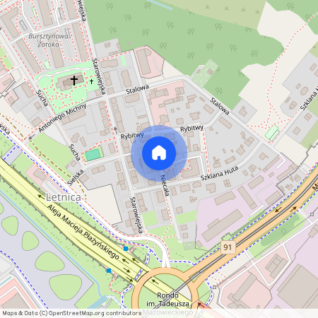 ul. Niecała, Letnica, Gdańsk, pomorskie