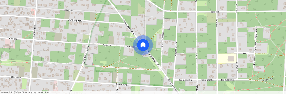 Trakt Napoleoński, Warszawa, Wawer, Radość