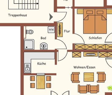 WBS erforderlich! Schicke Dachgeschosswohnung mit sonnigen Aussichten - Photo 4