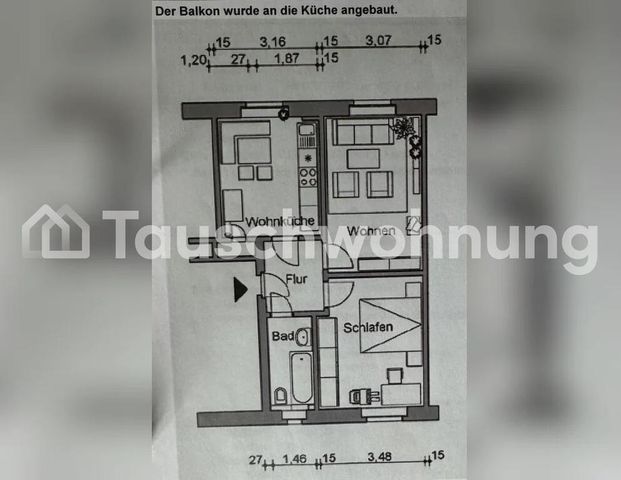 TAUSCHWOHNUNG 2-Zimmerwohnung in Laubegast - Foto 1