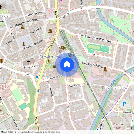 ul. 1 Maja, Śródmieście Bielsko, Bielsko-Biała, śląskie