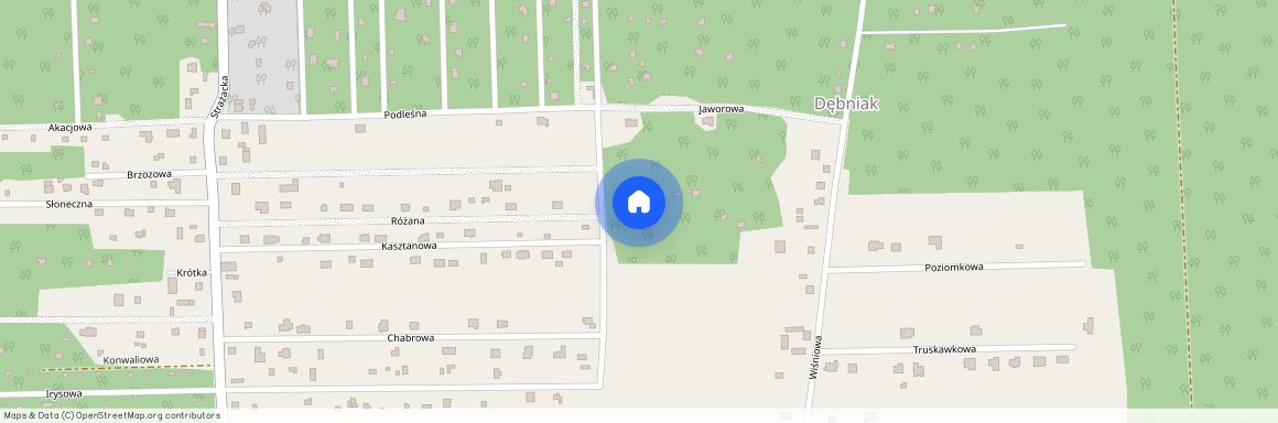 ul. Skośna, Kania Góra, Zgierz, zgierski, łódzkie, Dębniak