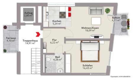 Premium Wohnen in München - hochwertige 2-Zimmer-Neubauwohnung - Photo 3