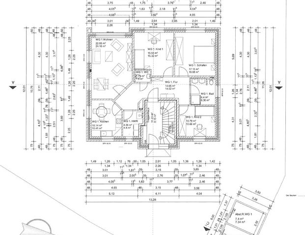Helle Erdgeschosswohnung in Bockhorn - Foto 1
