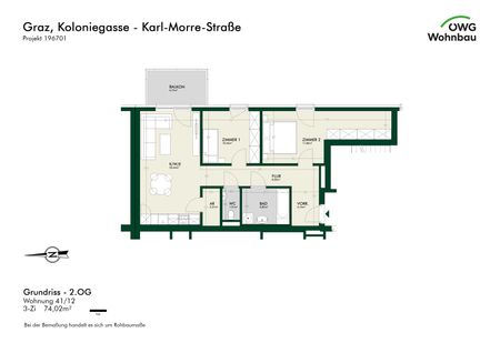 Smart, modern, einziehen! 3-Zimmer mit Balkon - Photo 5