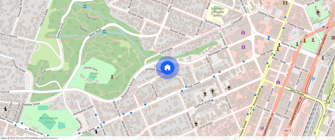 ** Sutherland Street, Dunedin Central, Dunedin City