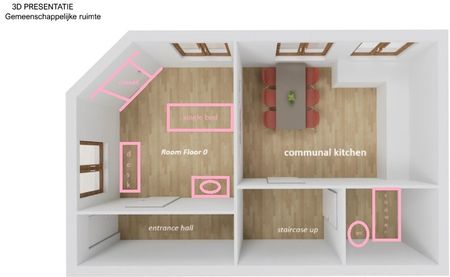 Nieuwe gemeubelde kamer met eigen badkamer - Foto 3