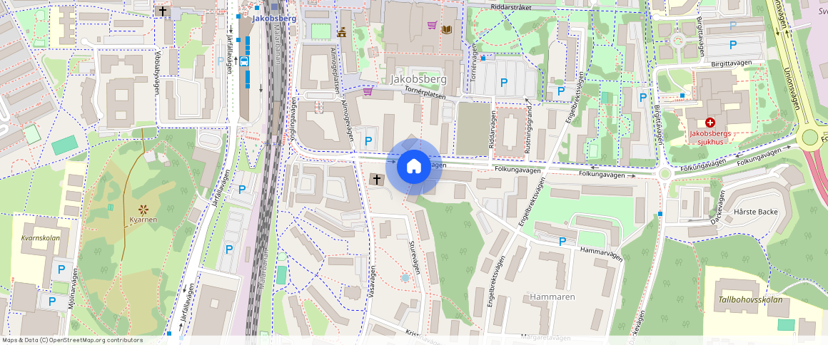 Folkungavägen 12B, Jakobsbergs Centrum