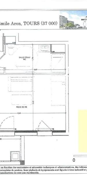 Location Appartement 1 pièce 29m² TOURS 37200 - Photo 2