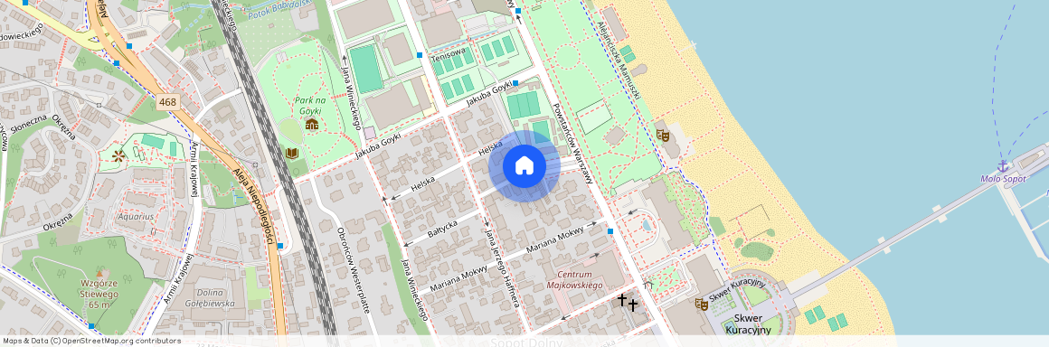 ul. Floriana Ceynowy, Dolny Sopot - Haffnera, Dolny Sopot, Sopot, pomorskie