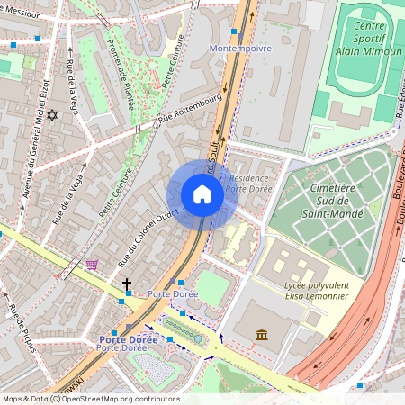 Rue du Colonel Oudot et Boulevard Soult 75012 Paris (12e arrondissement)