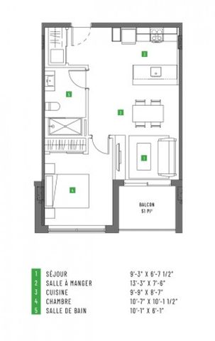 Superbe unité neuve d’une chambre, offerte semi-meublée ! - Photo 4