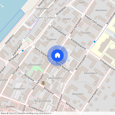 Norra Kyrkogatan 16. 1 rum & kö, Härnösand