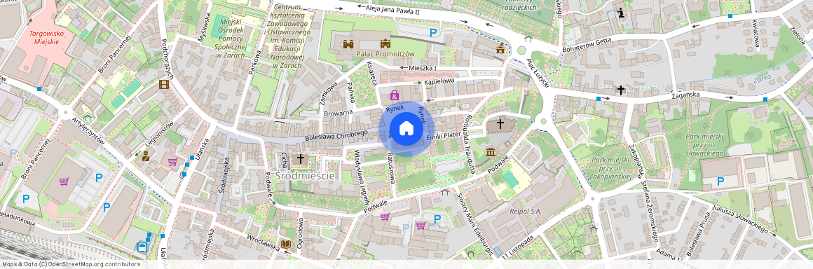 pl. Rynek, lubuskie, żarski, Żary