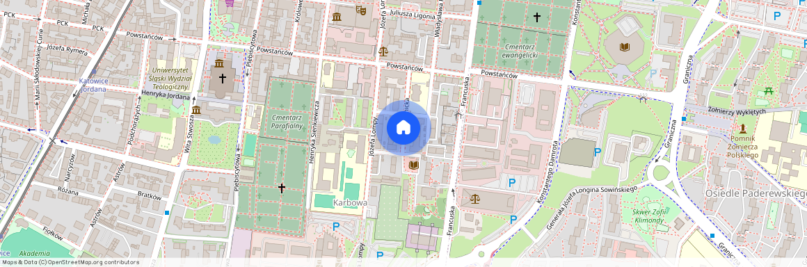 ul. Rybnicka, Śródmieście, Katowice, śląskie