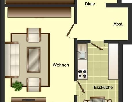 Demnächst frei! 2-Zimmer-Wohnung in Düsseldorf Garath ab 01.01.2026 - Photo 1