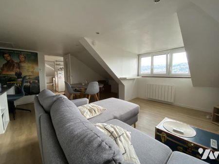 Appartement 2 pièces mansardées avec parking à louer à ROUEN proche du CHU - Photo 2