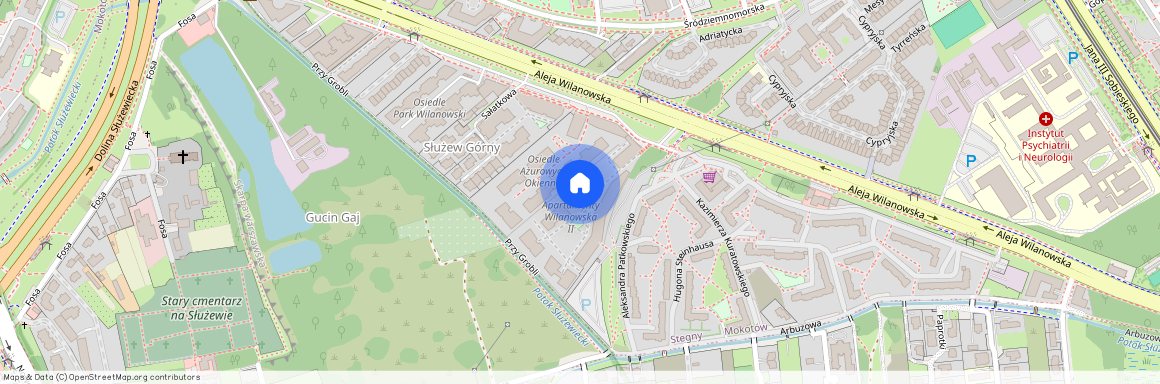 al. Aleja Wilanowska, Stegny, Mokotów, Warszawa, mazowieckie