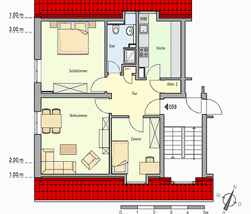 3-Zimmer-Wohnung in Düsseldorf-Gerresheim (unrenovierte Übergabe) - Foto 2