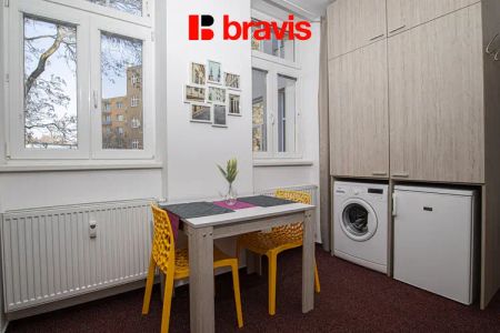 Pronájem bytu 1+kk, Brno - střed, ulice Křížová, zařízený, v blízkosti centra a Mendlova náměstí - Fotografie 4