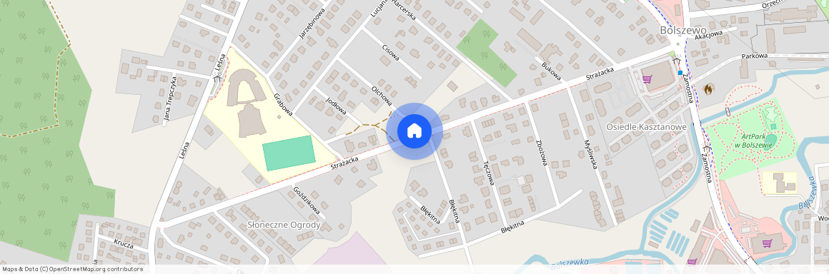 ul. Strażacka, Bolszewo, Wejherowo, wejherowski, pomorskie