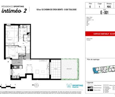 Appartement 3 pièces – 65 m² - Photo 2