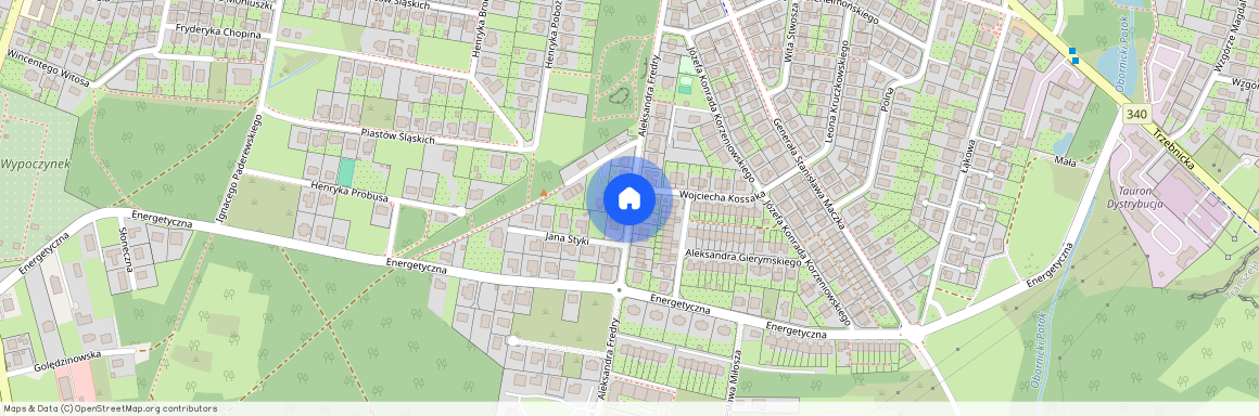 ul. Aleksandra Fredry, Oborniki Śląskie, Oborniki Śląskie, trzebnicki, dolnośląskie